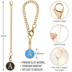 Breloques Lettres pour Gobelets avec Poignée – 5 Couleurs, Initiales, Noms, ID Personnalisés – Ensemble de Décoration pour Poignée de Gobelets - Product Image 3