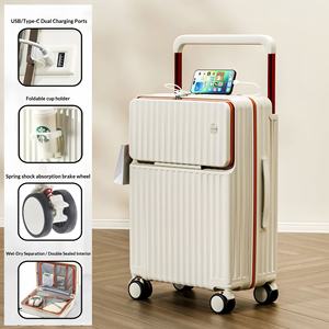 Koper Roda Putar Universal 20-inci Unisex dengan Roda Senyap dan Pegangan Lebar di Bagian Depan - Product Image 6