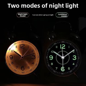 Wow Ding mô hình mới mạnh mẽ thạch anh luminova đồng hồ báo thức im lặng Wake-up thiết kế hiện đại có thể sạc lại kim hiển thị ánh sáng ban đêm - Product Image 4