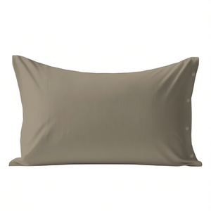Funda de almohada 100% algodón color taupe, tamaño alemán 80x80cm - Product Image 3