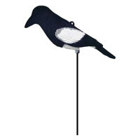Décoy de Corbeau Floqué 3D Réaliste en Plastique PE, 38 cm, pour Chasse en Extérieur et Jardin - Décoy de Pie Floqué