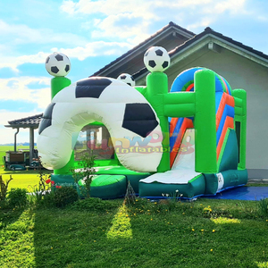 Castillo inflable comercial para niños, húmedo o seco, con tobogán y zona de juegos inflable tipo arena. - Product Image 2