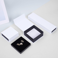 Ensoleillé Pack En Gros Logo Personnalisé Anneau Boucle D'oreille Collier Bracelet Carton Papier Aimant Boîte À Bijoux