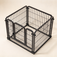Clôture pour chien en fil métallique robuste, sur mesure, directement de l'usine, parc d'exercice portable et pliable pour chiots