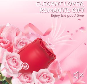 Juguete Sexual en Forma <span class=keywords><strong>de</strong></span> Rosa para Mujeres, Vibrador con Succión, Estimulador <span class=keywords><strong>de</strong></span> Clítoris y Pezones, 10 Modos <span class=keywords><strong>de</strong></span> Succión, Estimulador <span class=keywords><strong>de</strong></span> Punto G, Silicona, Recargable por USB - Product Image 2