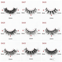 Faux cils en fourrure de vison personnalisés pour l'exportation, volumineux, recourbés, styles 3D moelleux multicouches