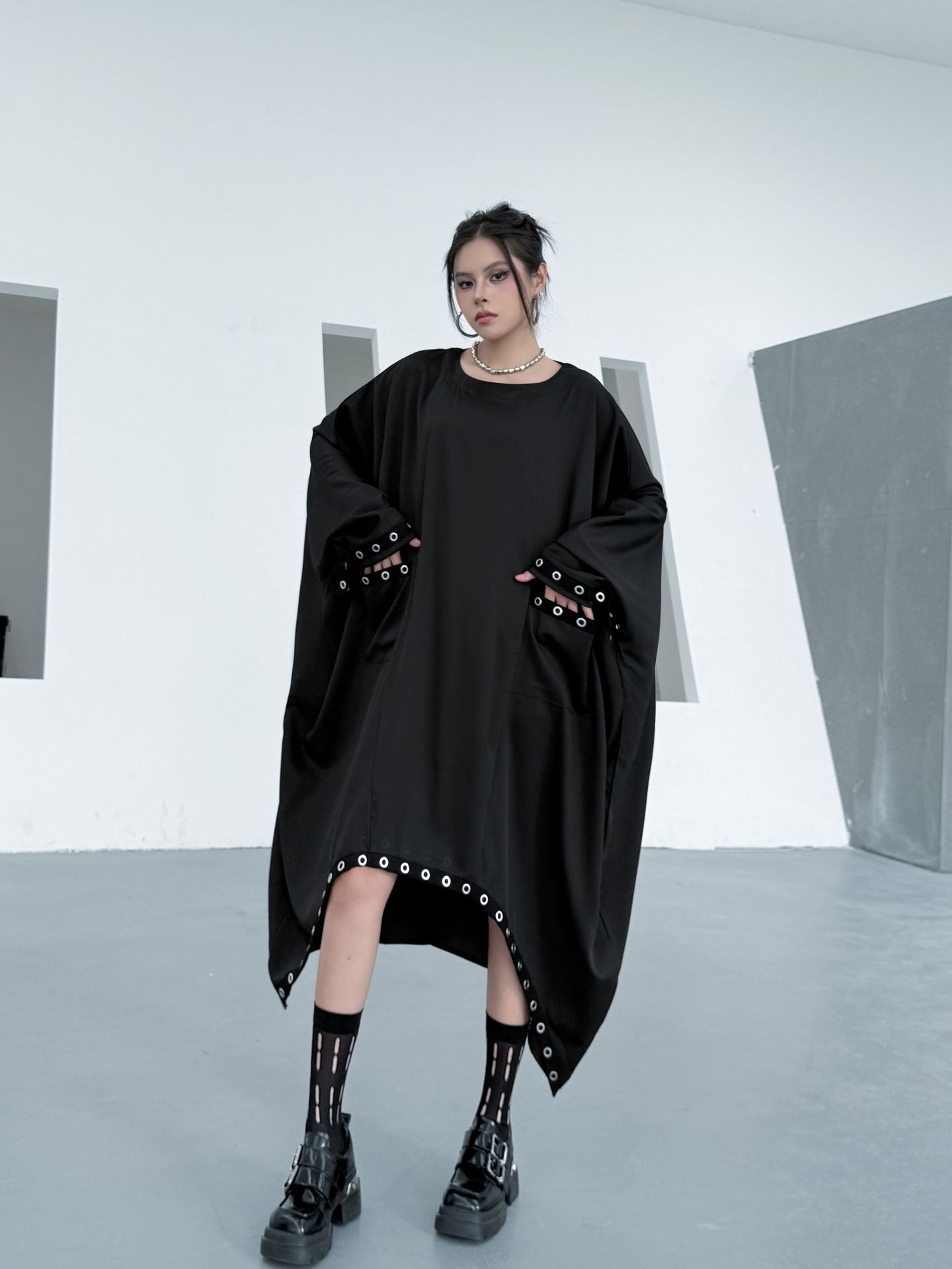 Chic Styles and Comfort in long sleeve curvy women dress for Trendy Women