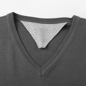 Haute qualité automne pull hommes col en v pull hommes hommes chandails tricots gros coton chandails - Product Image 3