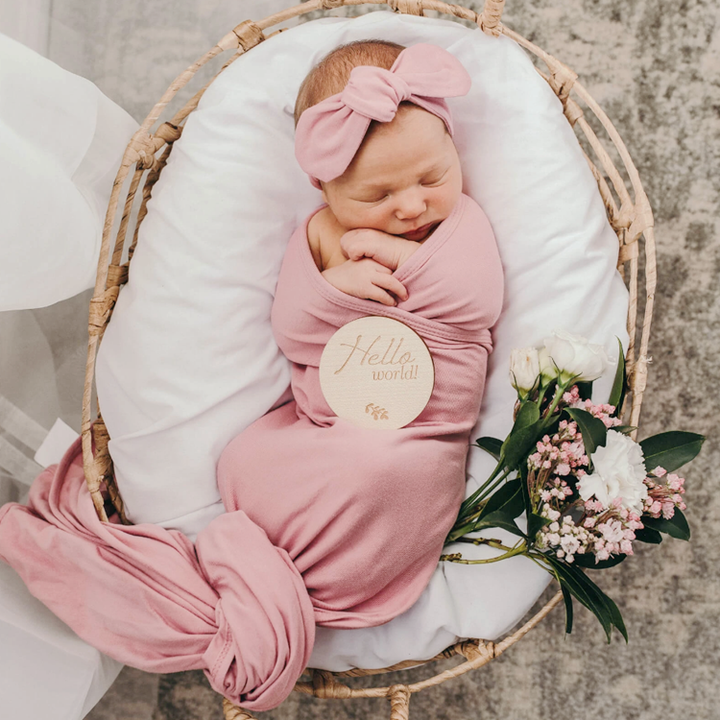 47x47 Inches Bamboo Viscose Spandex Baby Receiving Blanket Poly Cotton Jersey Swaddle Wrap Set