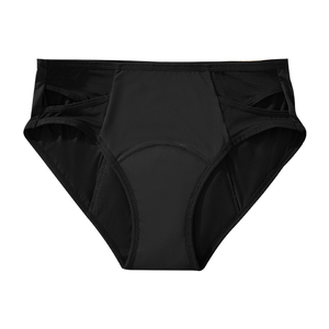 Mutande a vita alta traspiranti da donna, in cotone, a più strati, a prova di perdite, per il ciclo mestruale, taglie forti - Product Image 6