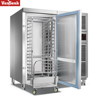 Congélateur commercial vertical à 26 plateaux, type chariot, en acier inoxydable, à température unique, avec ventilateur de refroidissement, pour restaurant