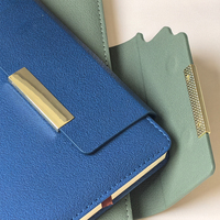 Carnet de notes esthétique A5 avec boucle magnétique, vente en gros Chine, carnet scolaire étanche en cuir, journal personnalisé à couverture rigide