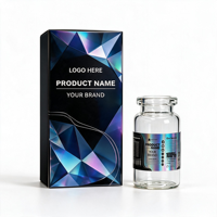 Étiquettes holographiques personnalisées pour flacons, service de conception rapide et gratuite, autocollant adhésif imperméable pour flacons en verre de 10 ml