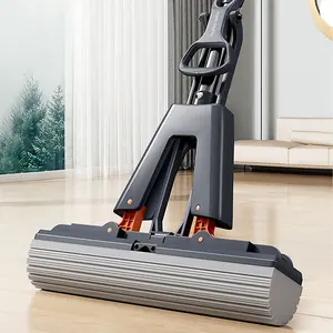 Joybos giá rẻ chất lượng cao 2024 New tự-vắt miếng bọt biển giẻ lau sàn cho sàn làm sạch bóp với 2 <span class=keywords><strong>PVA</strong></span> miếng bọt biển đầu - Product Image 1