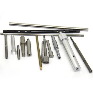 Cnc küçük pirinç çift dişli 20mm Metal Pin mil fiyatı karbon çelik özel yuvarlak şaft hassas 304 paslanmaz çelik mil