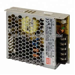 Fuente de Alimentación Meanwell Autorizada AC DC 24V LRS-75-24 para Tiras LED, 75 Vatios, Unidad de Controlador de Voltaje Constante, Fuente de Alimentación Conmutada Abierta - Product Image 3