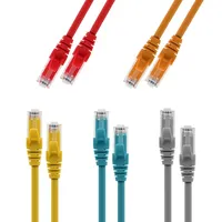 Kabel jaringan Ethernet Cat5e Cat6 Cat7, 1m 2m 3 m 3 Meter 5m serat optik kabel Patch cat 6 kabel ethernet