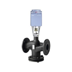Vanne de régulation à trois voies Siemens à raccordement par bride VXF43.125 250 avec actionneur électronique pour applications hydrauliques - Product Image 1