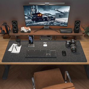 Grand tapis de bureau en feutre 40 ''x 16'' tapis de souris de bureau complet pour clavier ordinateur protecteur de tapis de bureau - Product Image 1