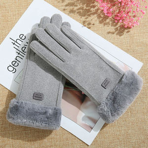 Women Touchscreen Winter Suede <b>Gloves</b> Women Fashion Winter Touchscreen <b>Glove</b> Split <b>Finger</b> <b>Gloves</b> - Product Image 2