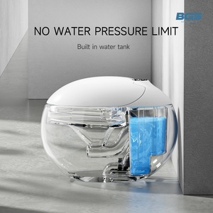 Chauffe-eau intelligent de luxe au design moderne, plaqué or, en céramique de haute qualité, avec télécommande, à poser au sol, à siphon en S - Product Image 4