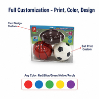 Ensemble de ballons de sport gonflables JH Mini 3-en-1 en PVC (football, basketball et rugby) pour enfants et tout-petits, idéal pour les jeux en extérieur et les cours de jardin - Vente en gros