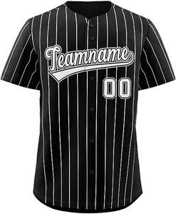 Personalizable Fastpitc Gradiente Botón Adulto Béisbol Jersey Sublimación Impreso 100% Poliéster Transpirable Ropa Deportiva Cosida - Product Image 4