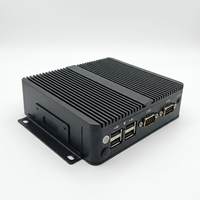Mini PC Industrial sin Ventilador EPC-19D, Intel Celeron J4125/J1900 de 4 Núcleos, LAN Dual, 2x COM, Carcasa de Aluminio, Host Integrado