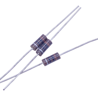 10 Ohms +-5% 0.5W, 1/2W 1/4W 1W 2W résistance de trou traversant Composition axiale en carbone