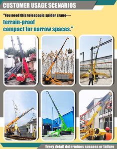 Nhà Máy Giá điện thoại di động 3 tấn Mini Crawler Spider <span class=keywords><strong>Crane</strong></span> Thiết bị nâng 15 m điều khiển từ xa di động Spider <span class=keywords><strong>Crane</strong></span> Máy Fly JIB - Product Image 6