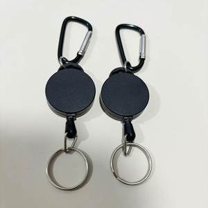 Breloque de sac d'escalade d'extérieur, petite mousquetelle rotative, laisse de porte-clés rétractable, porte-clés en câble d'acier, accessoires en fil métallique - Product Image 5