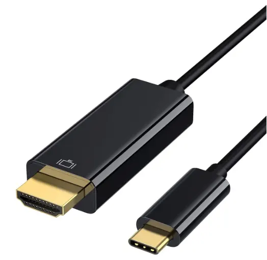 Cabo usb c para hdmi 4k, tipo c para hdmi, thunderbolt 3/4 compatível, 6ft