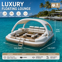 Plateforme flottante gonflable pour quai de bateau, quai de jet ski et loisirs aquatiques pour le plaisir aquatique en plein air