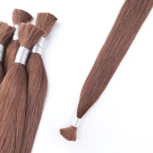 K.SWIGS Wholesale Price Bulk Hair For Braiding No Weft Unprocessed Remy Human Hair Micro Beads Braiding Hair Extensions