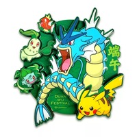 Boîte cadeau limitée Pokémon TCG version chinoise Dragon Boat Festival, pack cristal étoilé écarlate et violet, jouet Pikachu Gyarados