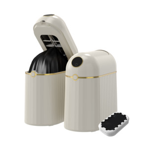<span class=keywords><strong>Poubelle</strong></span> à couches <span class=keywords><strong>et</strong></span> <span class=keywords><strong>poubelle</strong></span> à capteur intelligent avec couvercle 10L Contrôle des odeurs sans contact Changement automatique du sac <span class=keywords><strong>et</strong></span> auto-scellant, rechargeable - Product Image 1