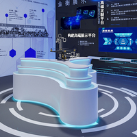 Technologie LED pour les nouvelles technologies, bureau sur mesure, studio de diffusion, support d'affichage, fabricant professionnel de bureaux de diffusion