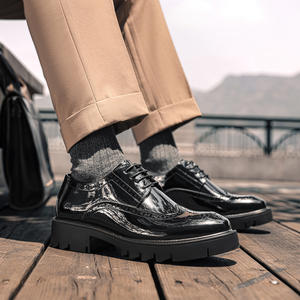 Zapatos de Hombre con Aumento de Altura Invisible de 8 cm, Modelo Brogue, para Bodas y Eventos Formales, de Cuero Charol, 2026 - Product Image 5