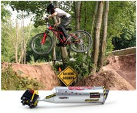 Système sonore d'échappement de vélo tuyau d'échappement Turbo avec effet sonore accessoires de cyclisme pour motos 35x7.5 cm