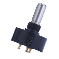 Potentiomètre rotatif à coque en aluminium série SRS22 1/5/10/50k résistance rhéostat conducteur linéaire personnalisable pour un usage industriel