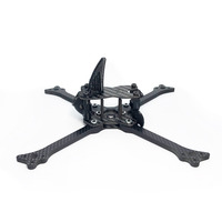 YSIDO 533 200mm 5 pouces Cadre de drone de course en fibre de carbone Cadre en fibre de carbone de type X Kit séparé pour drone quadricoptère FPV Five33 RC