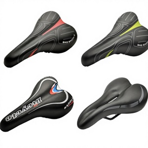 Nuevo sillín de bicicleta simple y ventilado, sillín de ciclismo de carretera, cojín transpirable de plástico/PVC suave para ciclismo - Product Image 3