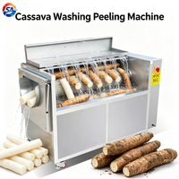 Industriële schuurborstel voor cassave, model 120, 3000W, 750KG/H, ontworpen voor de verwerking van fufu/akpu in Ghana en Nigeria.
