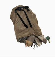 Sac de transport en filet résistant à l'usure pour leurres de chasse aux oiseaux aquatiques, sac à dos en maille avec fermeture à cordon, portable pour leurres de canards et d'oies