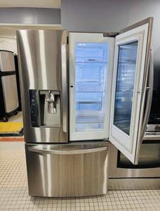 American Design 2-Door Stainless Steel Compressor <b>Refrigerator</b> Freezer Frost-Free Energy Efficient Grade 1 Household St - Product Image 2