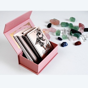 Juego de Cartas del <span class=keywords><strong>Tarot</strong></span> Clásico Popular para Principiantes, 12*7, Impermeable, de Plástico, Ecológico, con Lámina Dorada, Portátil, Duradero, en Caja de Regalo, <span class=keywords><strong>Tarot</strong></span> Hanshin - Product Image 2