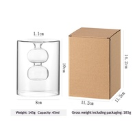 Diffuseur d'huiles essentielles transparent à double couche de 110 ml, flacon en verre pour parfum volatil, vente en gros personnalisée