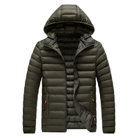 Veste matelassée coupe-vent pour homme YZ, vente chaude, personnalisable, légère, chaude, surdimensionnée, M-8XL, capuche amovible, manteau d'hiver