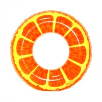 Anneau de tube de bain de citron orange de pastèque de flotteur de piscine de fruits, chambre à air gonflable de fête de piscine pour des enfants