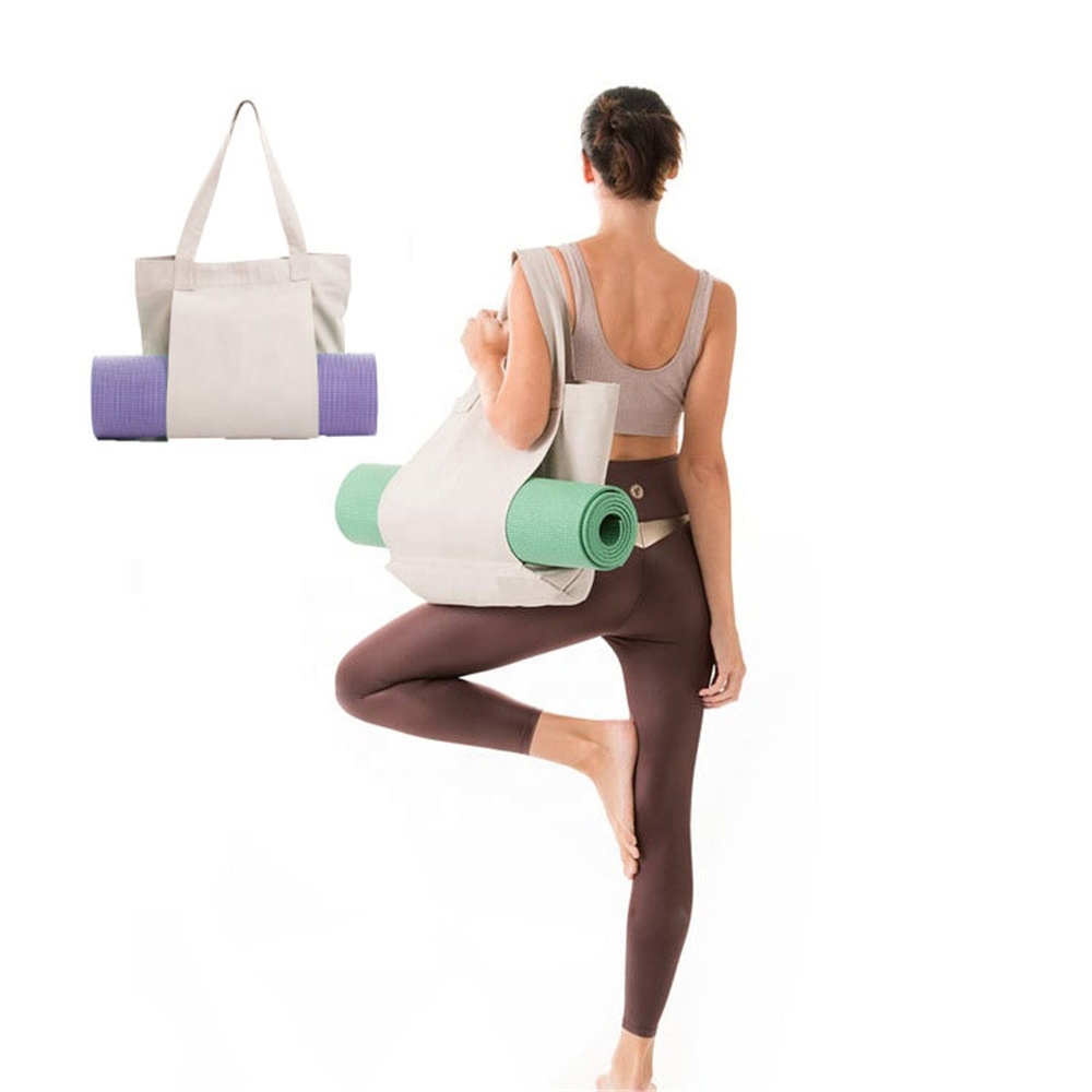 wholesale factory price yoga gym workout bag tote with custom canvas yoga mat bag ford woman holder